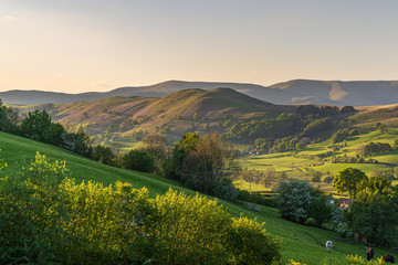 Yorkshire Dales landscape in the Dent Dale near Gawthrop, Cumbria, England, UK