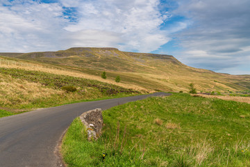 Landscape in the Eden District of Cumbria, seen on the B6259 road between Garsdale Head and...