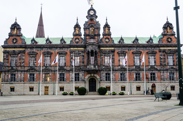 Obraz premium old town square in malmo