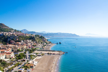 Fototapeta na wymiar View of Vietri sul Mare in the Amalfi coast. Italy