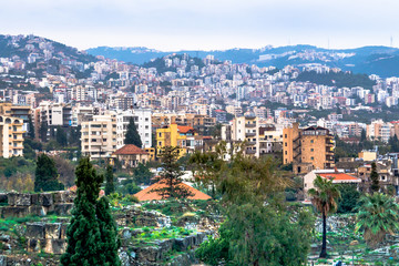 Fototapeta na wymiar Cityscape of Byblos in Lebanon.