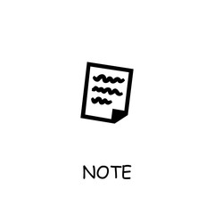 Note Taking flat vector icon
