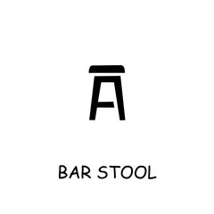 Bar Stool flat vector icon