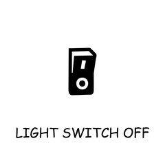 Light Switch Off flat vector icon
