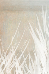 reeds on pastel tone background - copy space