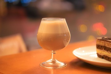glasse of coffee cocktail