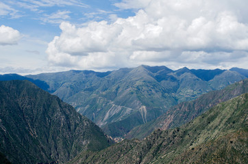 Beautiful landscapes of the Peruvian Andes