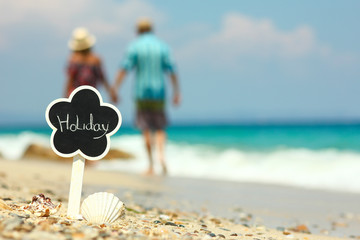 couple in love on the beach