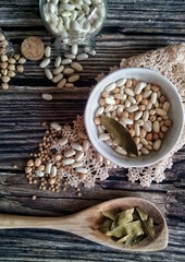 Legumes on the table 