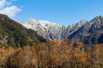 The Japanese Alps at Autumn Time