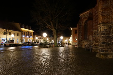 old city at night