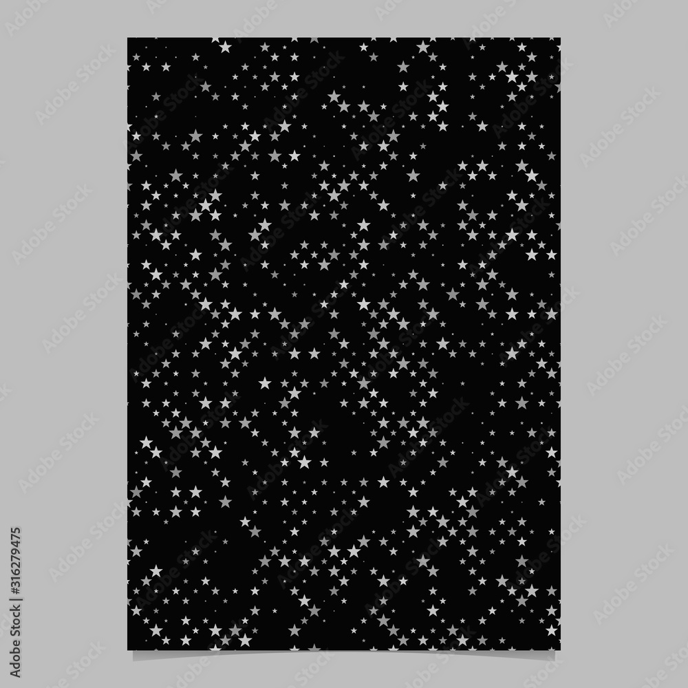 Poster abstract geometric star pattern background brochure template - vector design