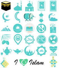  popular Islamic Line Art Icons Set. Ramadan Kareem Line Vector Icons. Islamic line icons. Included the icons as Muslim, pray, mosque, religion and more. Set of Islamic Icon, Eid Mubarak for web