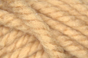 Primo piano ad un filo di lana.