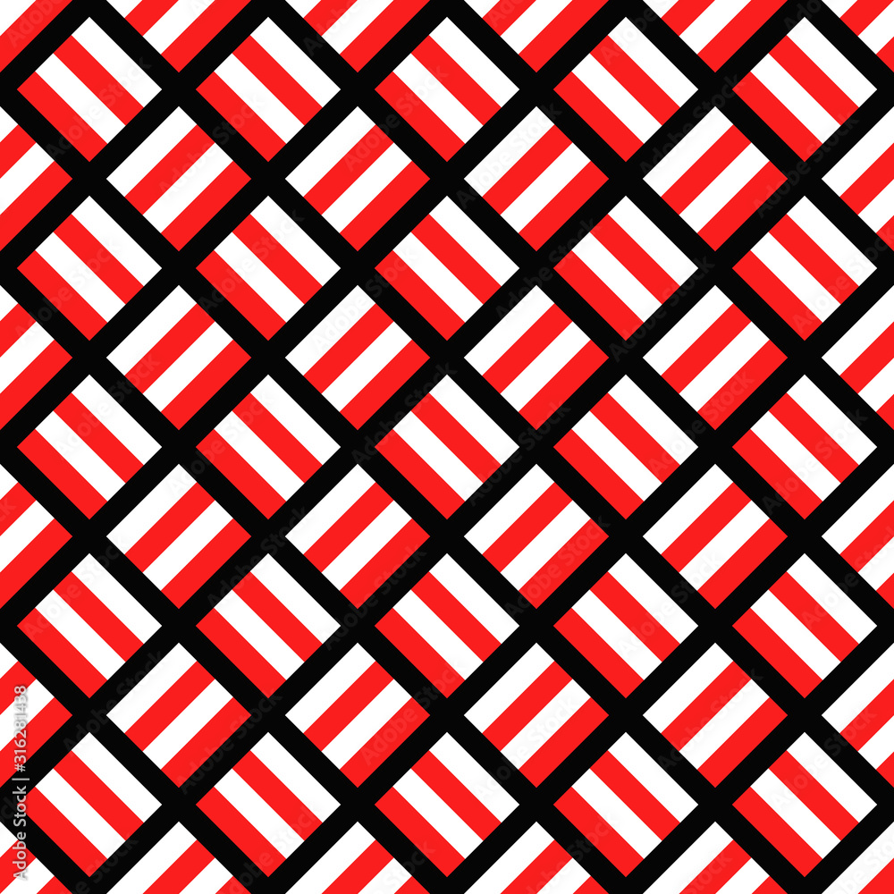 Poster abstract seamless square pattern background - vector design