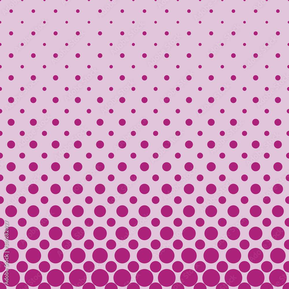 Poster color abstract repeating halftone dot pattern background - vector template design from circles