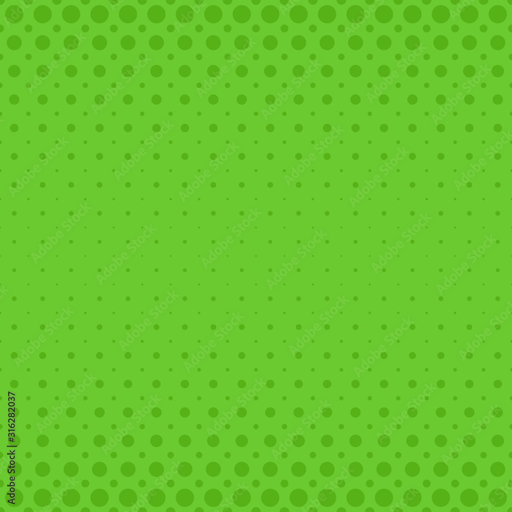 Poster green abstract halftone circle pattern background - vector template graphic design from dots