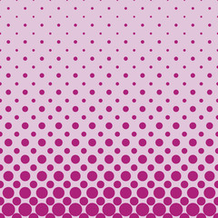 Color abstract repeating halftone dot pattern background - vector template design from circles