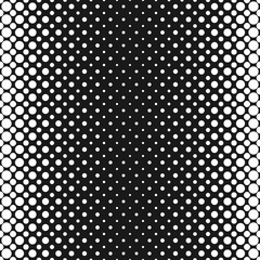Monochrome geometrical halftone dot pattern background template - abstract vector illustration