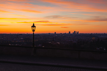 View on the Prague panorama next to Prague Castle in the morning, Prague, Czech Republic.