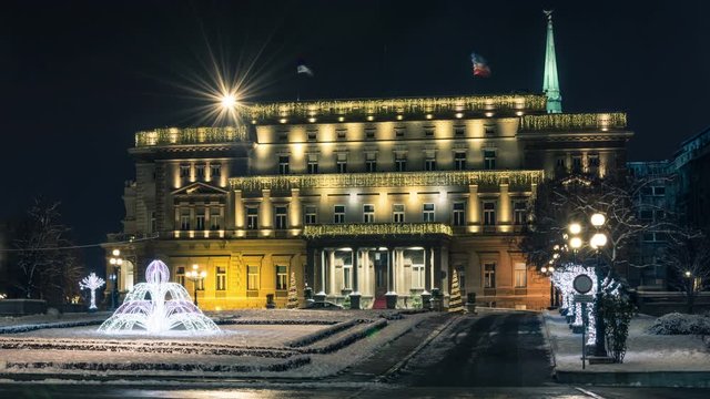 Stari dvor or Old Palace, was the royal residence of the Obrenovic dynasty. It houses the City Assembly of Belgrade, today. Time lapse video.