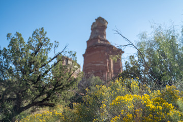 Spectacular views around Palo Duro Canyon State Park, Texas. 