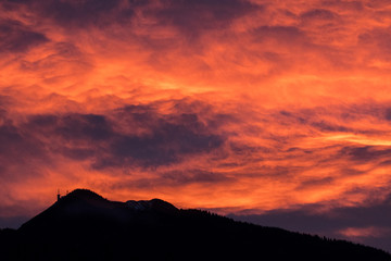 tramonto infuocato