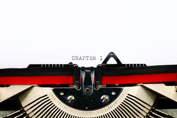 CHAPTER I typed with an old vintage Typewriter