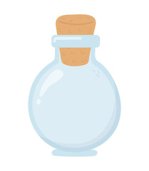 jar glass with cork empty icon