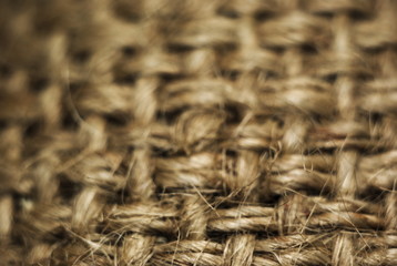 macrophoto of interwoven threads of twine