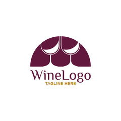 Wine Logo Design Template