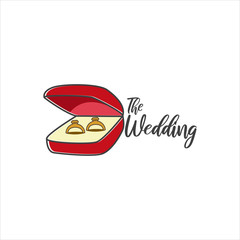 Wedding Logo Stock Vector Template