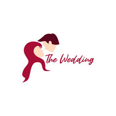 Obraz premium Wedding Logo Stock Vector Template