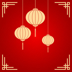 Happy Chinese New Year 2020 year of the mouse. sign for greetings card, flyers, invitation, posters, brochure, banners, calendar. Flat style design. traditional red greeting card illustration