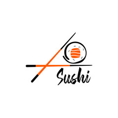 sushi logo design vector template