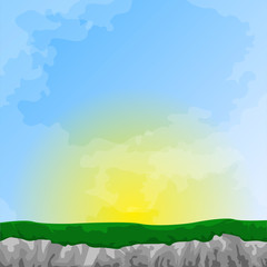 Obraz premium Beautiful natural landscape