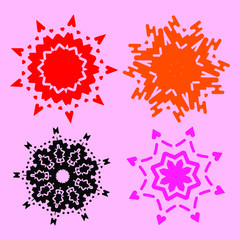 Abstract ornamental circles. Abstract ornamental ellipse. Abstract vector background. Circle background. Decorative pattern. Abstract flower. Flower background. Art wallpaper. mandala background.