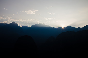 Sunrise at Macchu Picchu, Peru