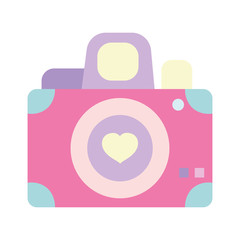 happy valentines day, photo camera heart love icon
