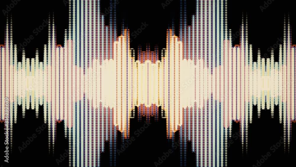 Poster equalizer audio spectrum color dinamic waves background