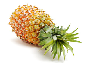 Pineapple on a white background 