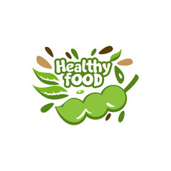 Healthy Food Logo Vector Template 