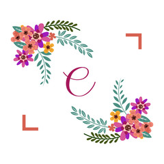 Florist Logo Images Stock Vector