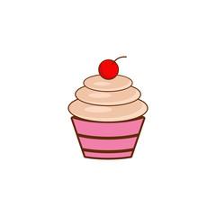 Cupcakes Logo Template Stock Vector