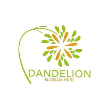 Dandelion Logo Template Stock Vectors
