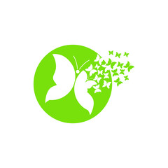 Butterfly Logo Design Vector Illustration