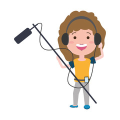 woman with movie objects avatar character