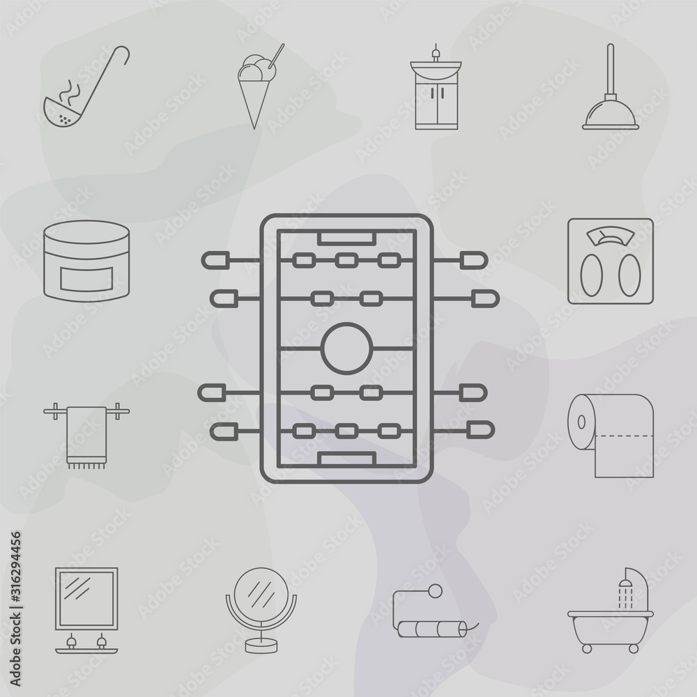 Poster board game of football icon. web icons universal set for web and mobile