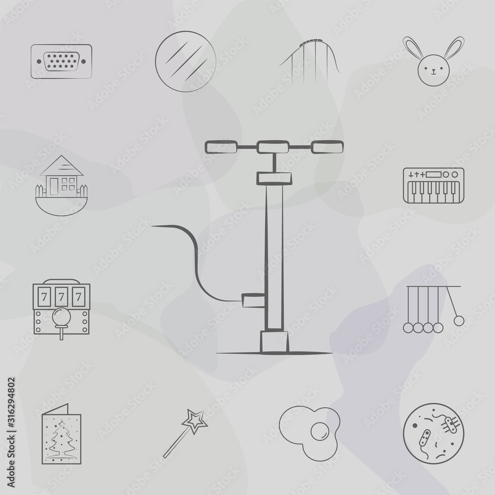 Poster hand pump icon. web icons universal set for web and mobile