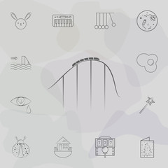 Roller coaster icon. Web icons universal set for web and mobile